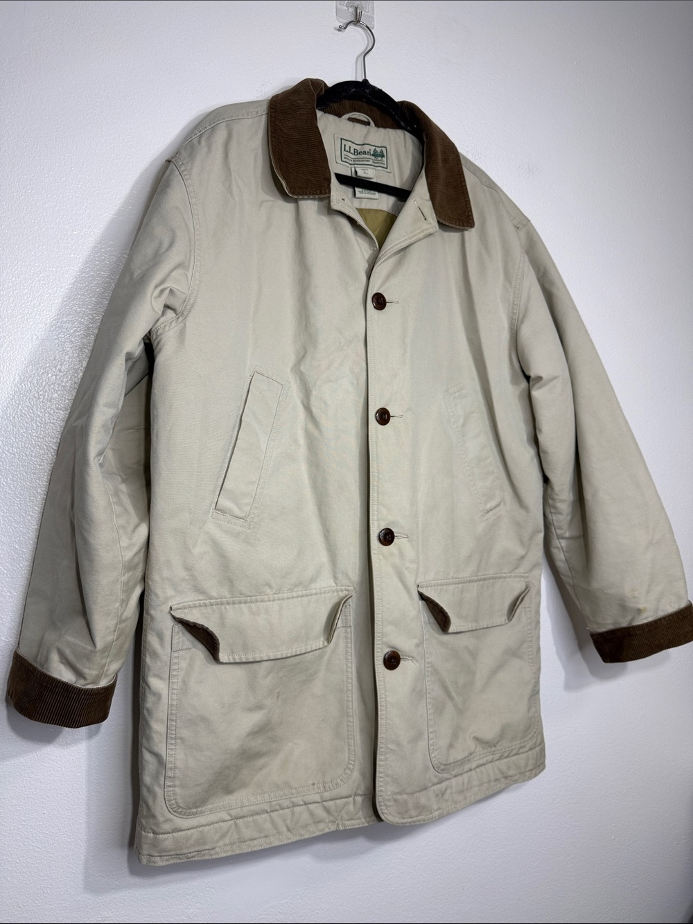 Vintage LL Bean Insulated Chore Barn Coat Sz Large TALL